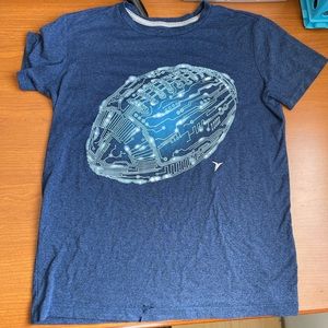 blue graphic t-shirt